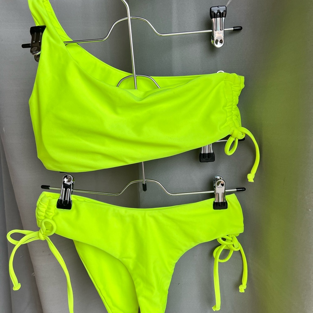Zaful Bright Lime Bikini Set